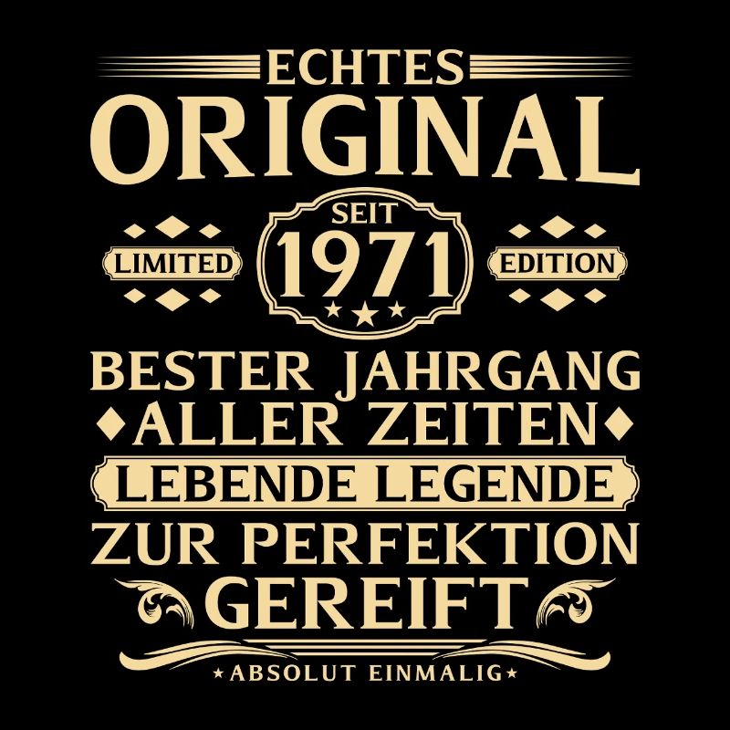 55. Geburtstag Echtes Original seit 1971