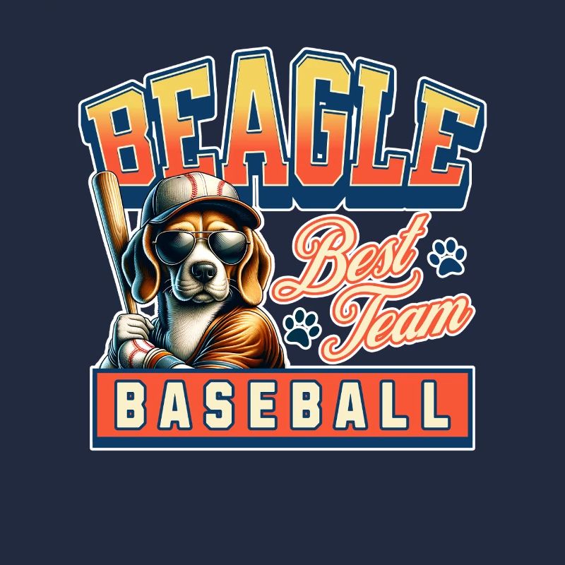 L’équipe de baseball Beagle et les amateurs de baseball