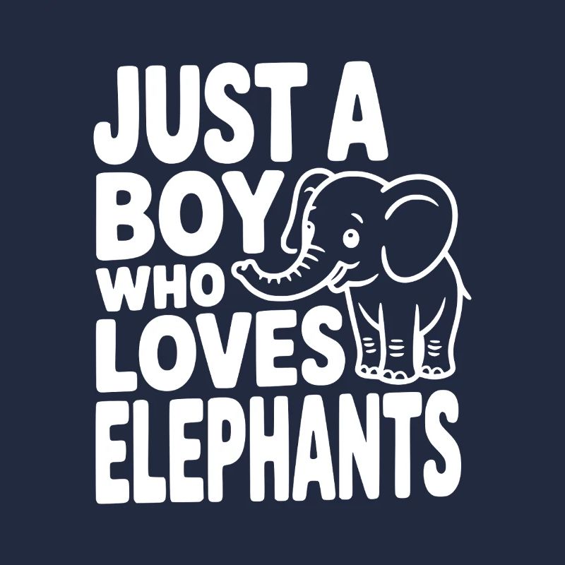 Juste un garçon qui aime les éléphants