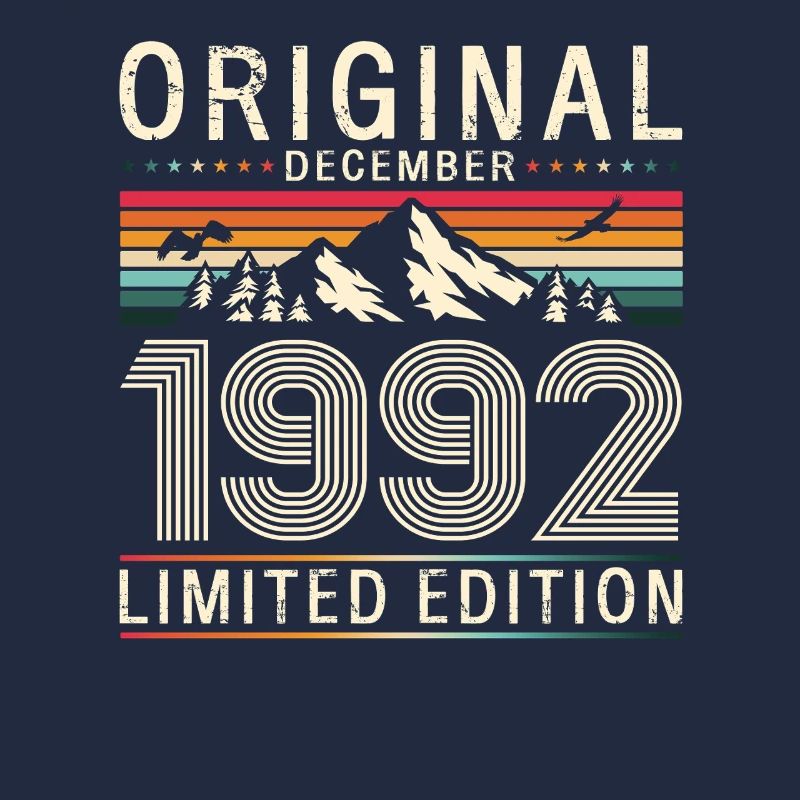 33rd Birthday Original December Born 1992