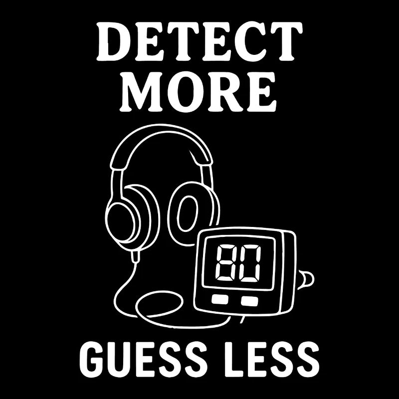 Detect More Guess Less Metalldetektor-Humor