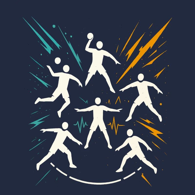 Handball Team Tactics, Circle Runner Defence, Coach
