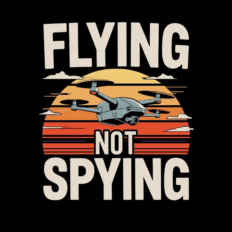 Flying Not Spying Drone Sunset
