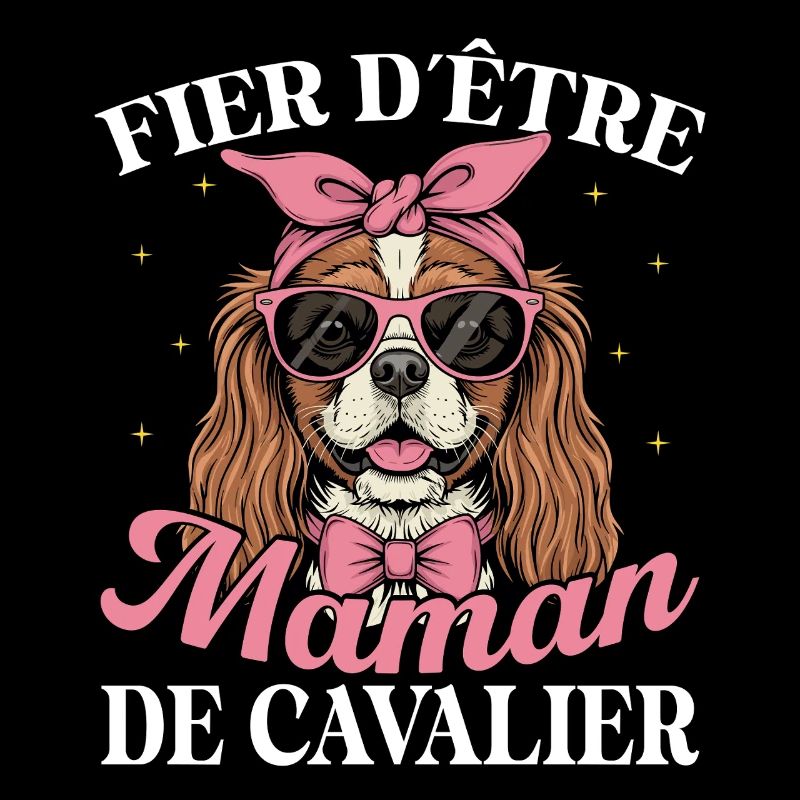  Stolz, Die Mama Eines Süßen Cavalier-hundes Zu