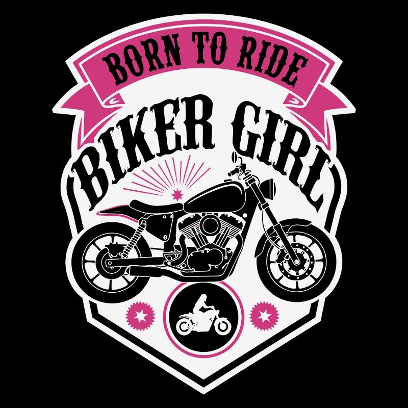 Biker Girl Motorcycle Shield
