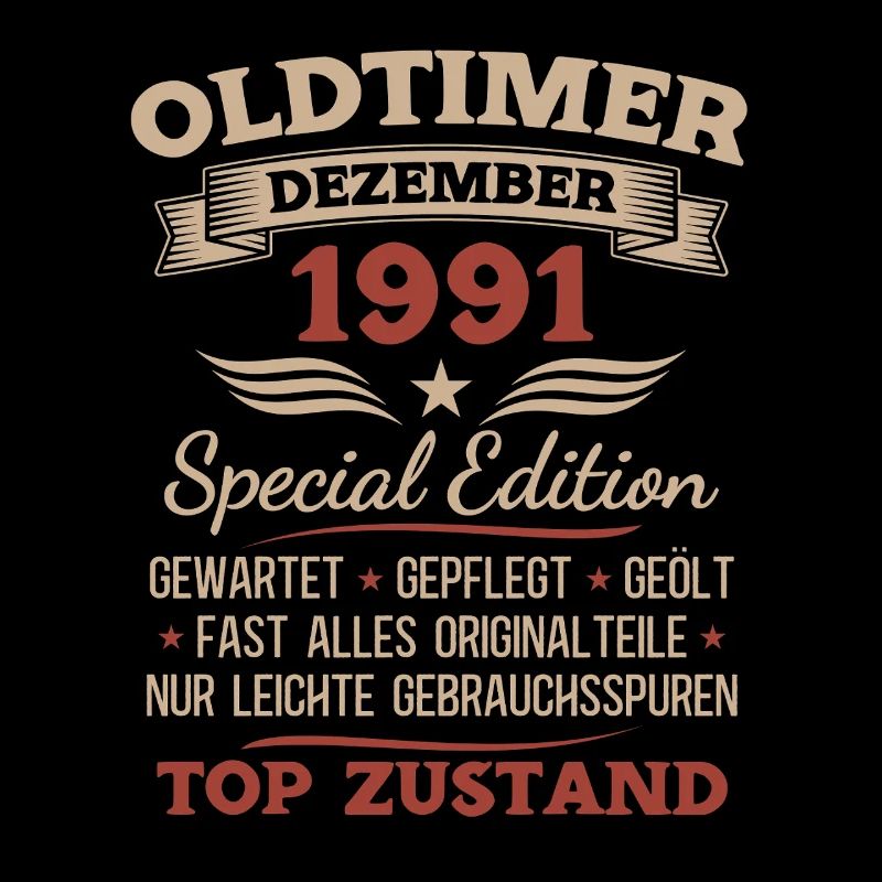 34. Geburtstag Geschenk Oldtimer Dezember 1991