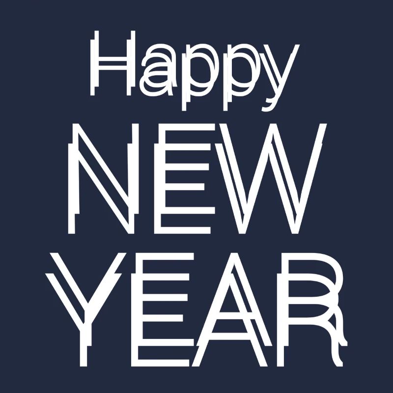 Happy New year text