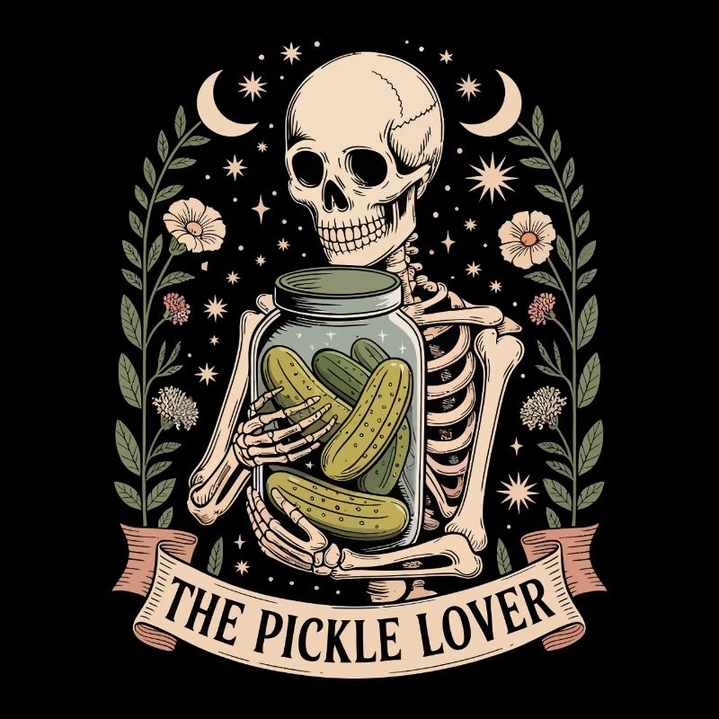 Funny The Pickle Lover Tarot Card