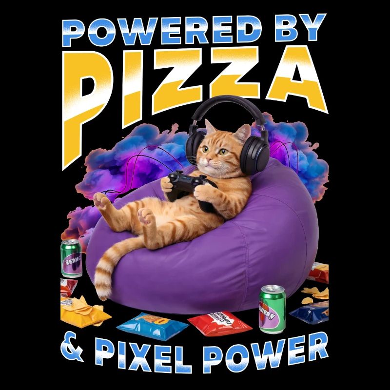 Chat gamer drôle
