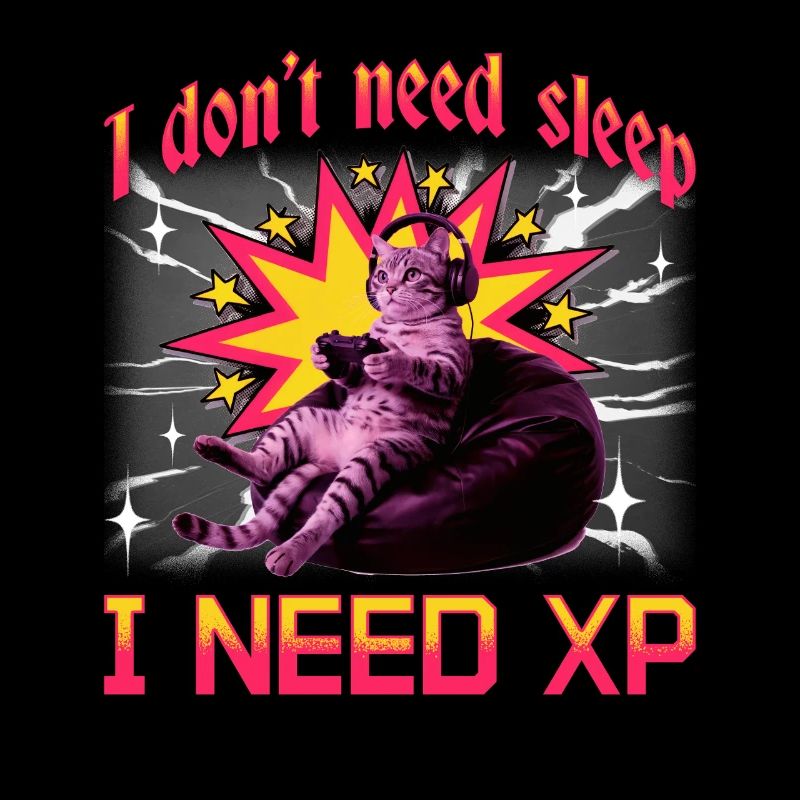 Chat gamer drôle