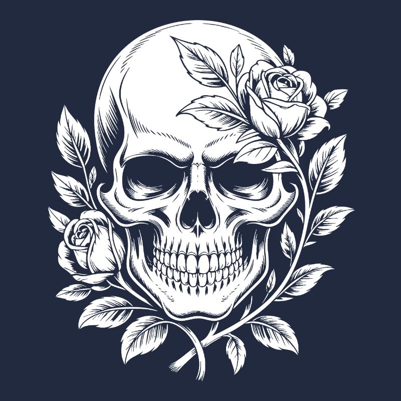 Rosen Skull Schädel