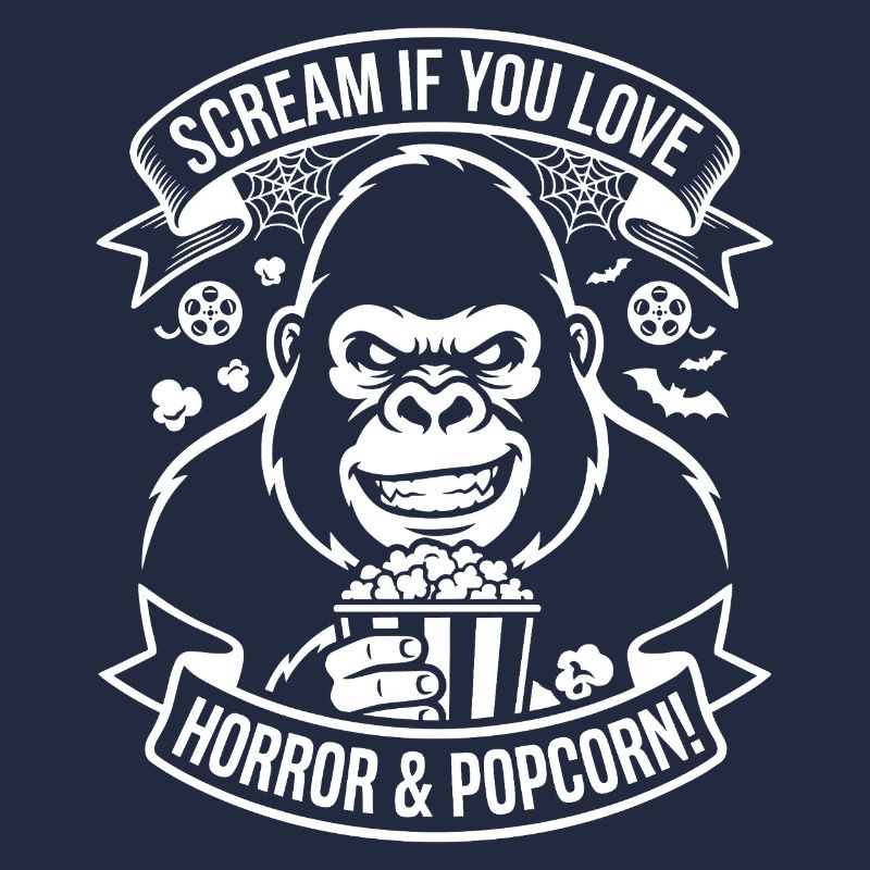 Scream Gorilla Popcorn Design