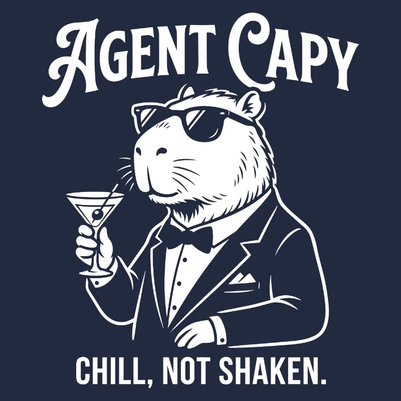 Agent Capybara - Cool Guinea Pig Spy