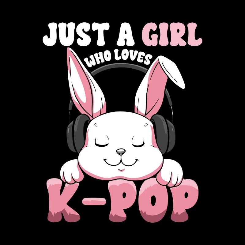 K-Pop Bunny with Headphones