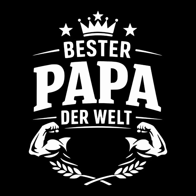 Bester Papa der Welt Krone Motiv