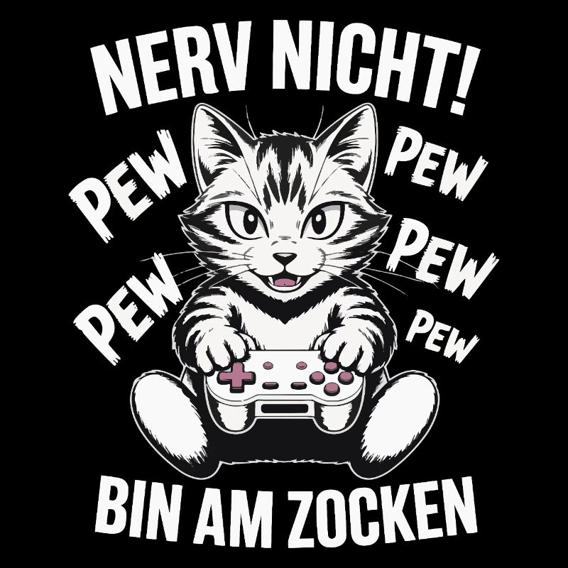 Courage Not I Gaming Cat Design