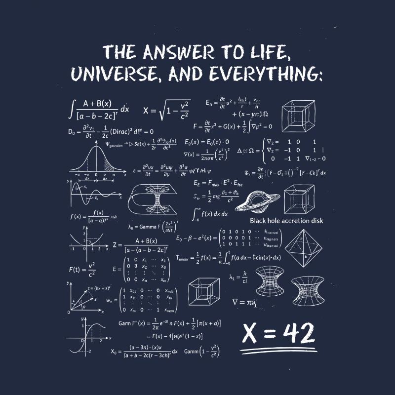 La réponse à tout – Design de nerds scientifiques