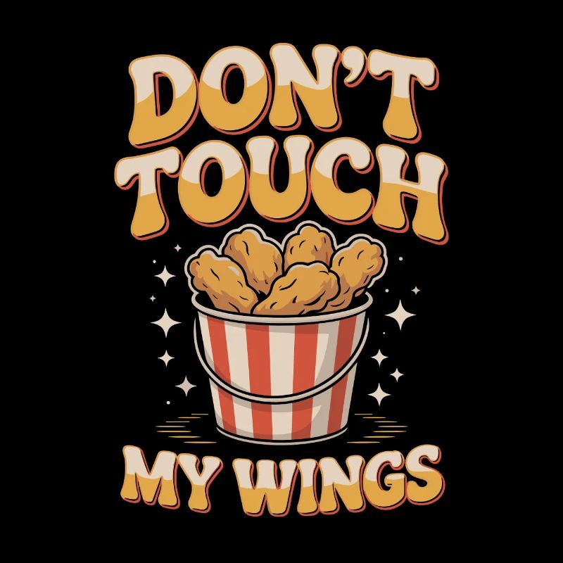 Chicken Wings Lover Snack Motif