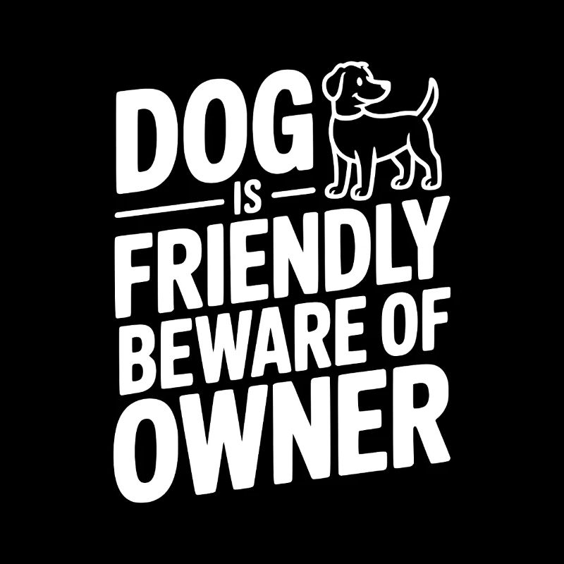 Le chien est amical Méfiez-vous du propriétaire