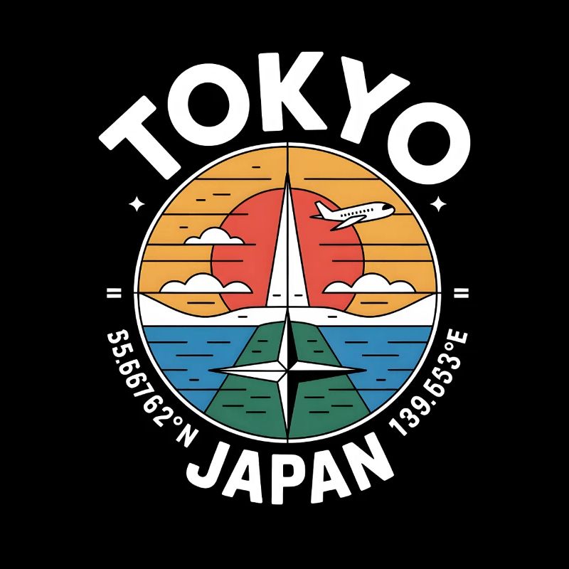 Tokyo Japan Coordinates Reise Motiv