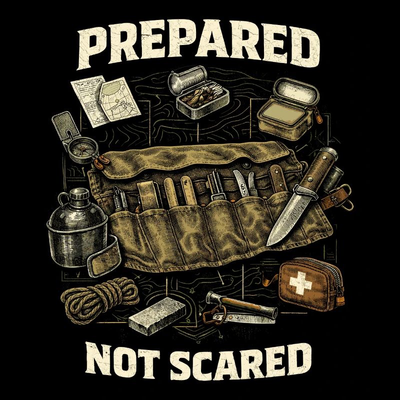Prepper Survivalist Prepared Not Scared