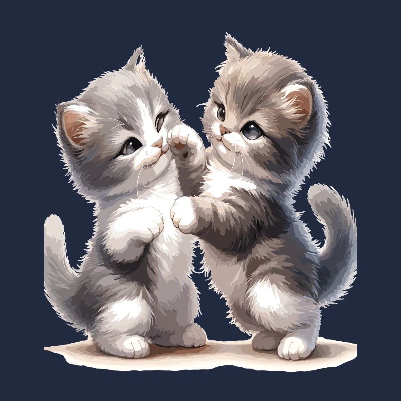 Illustration de l’amitié du chaton