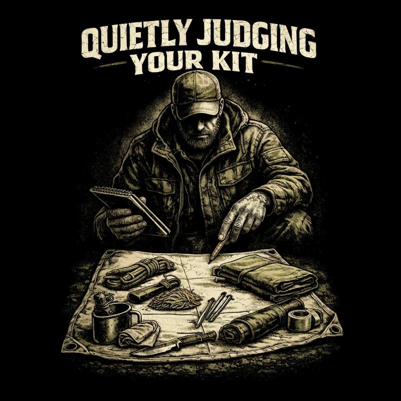 Prepper Überlebenskünstler Judging Your Kit