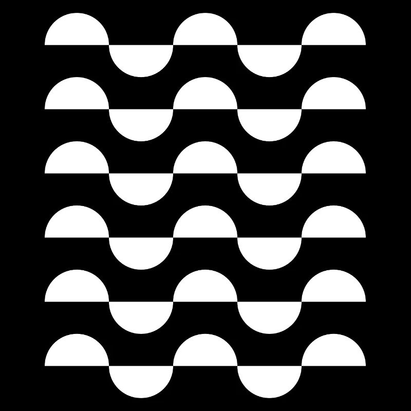 Répétition de l’arc d’onde monochrome