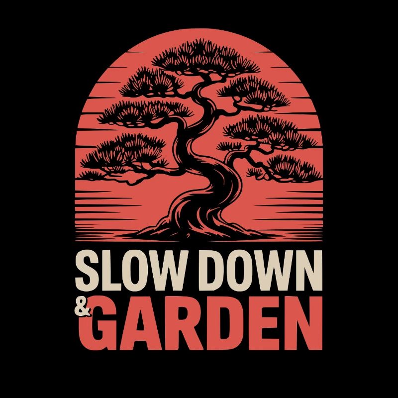 Slow Down And Garden Vintage Sunset Bonsai Tree