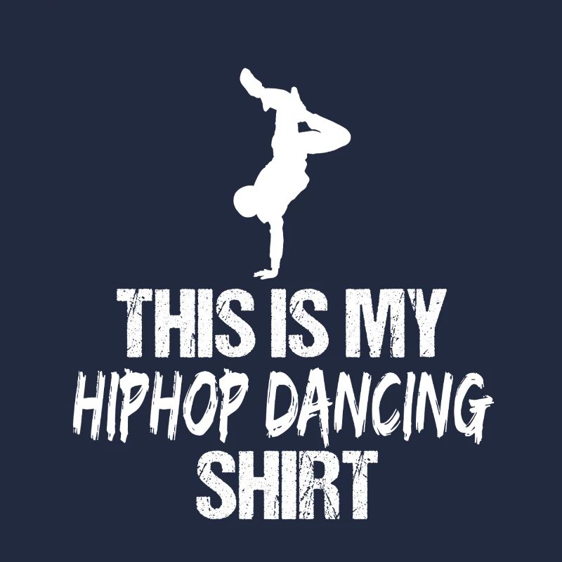 Silhouette de danseuse de rue Retro Breakdance Hip Hop