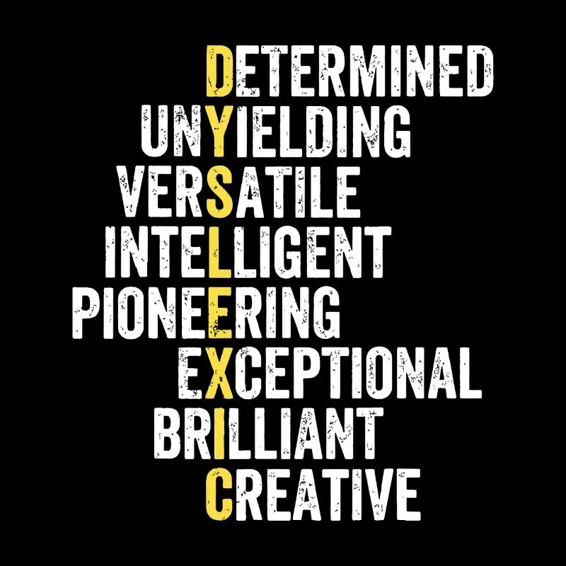 Yellow Accent Adjective Stack