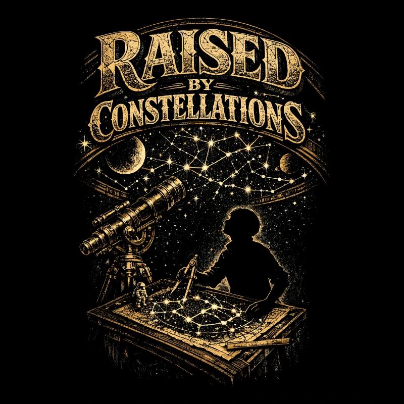 Astronome astronomique élevé par les constellations