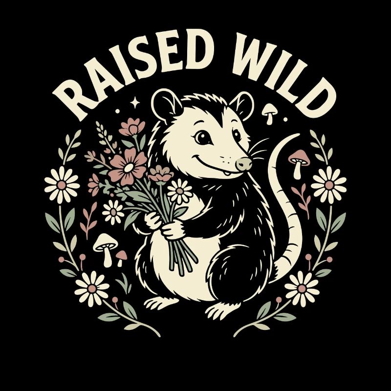 Art forestier des fleurs d’opossum