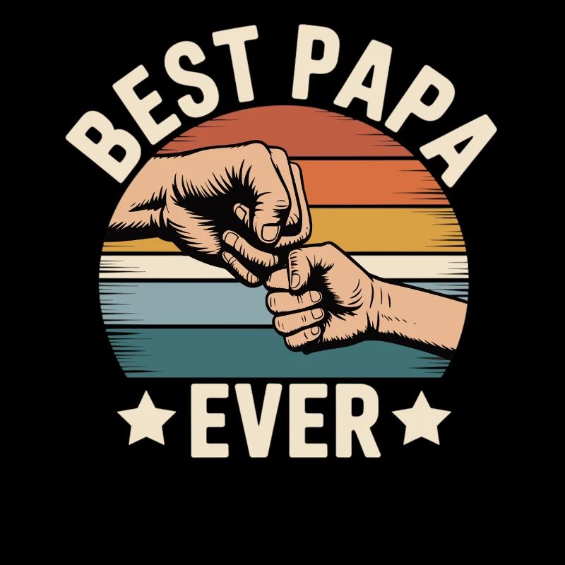 Best Papa Ever Vater Kind Geschenk Vatertag
