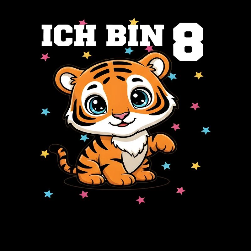 Ich bin 8 - Süßes Tiger zum 8. Geburtstag