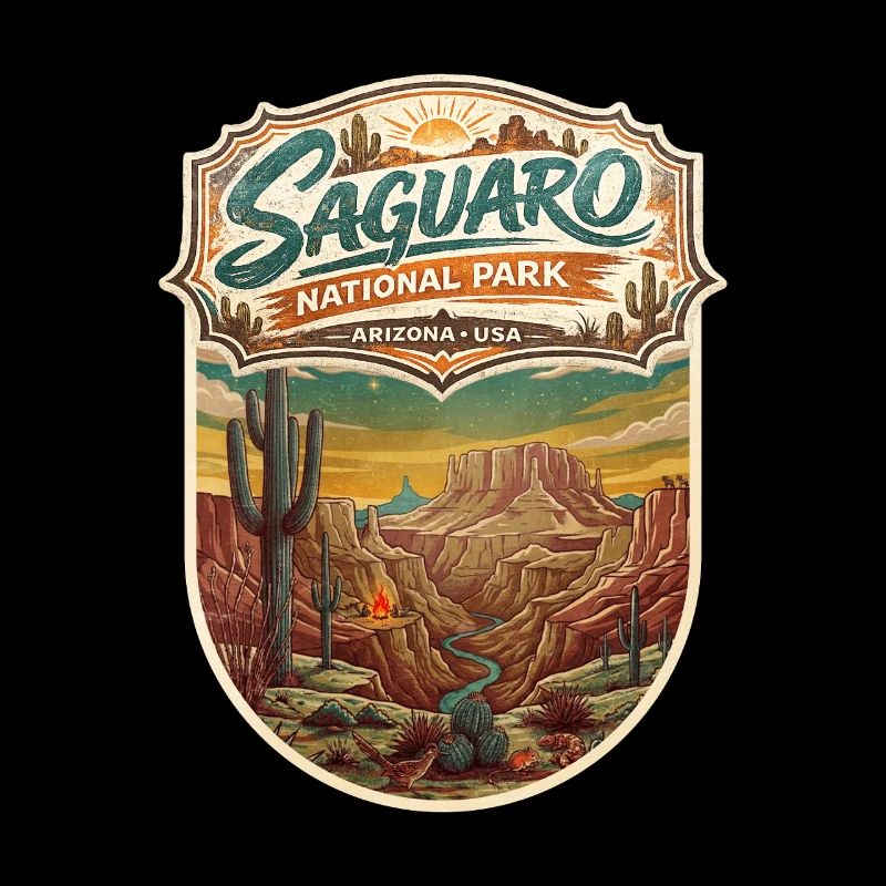 Saguaro National Park Vintage Patch
