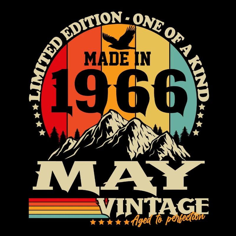 May 1966 Vintage Born Birthday Gift