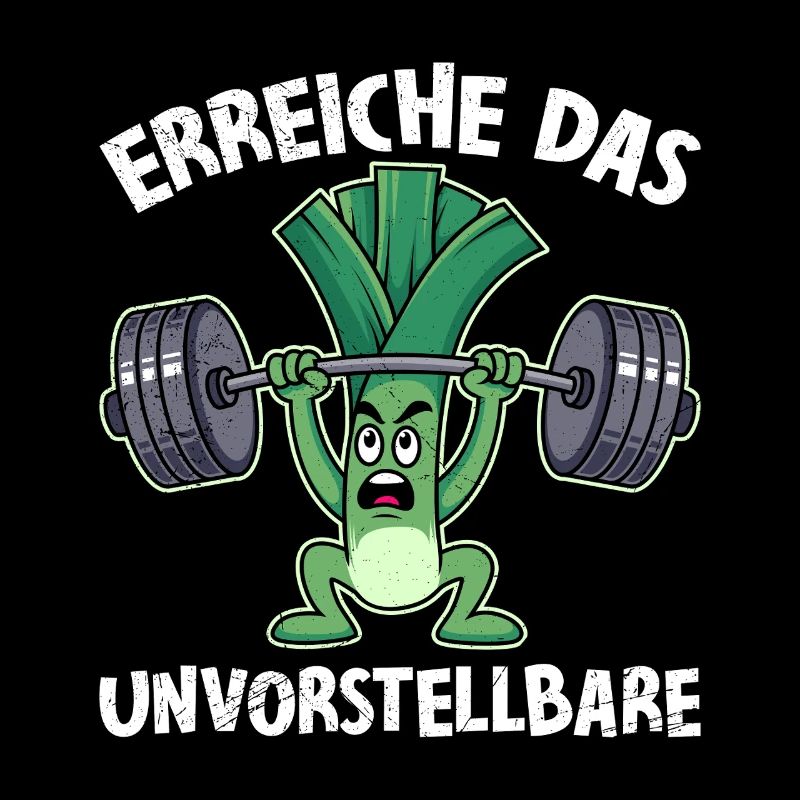 Gewichtheber ERREICHE DAS UNVORSTELLBARE Lustig