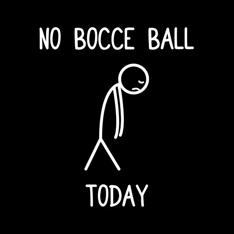 Pas de boule de bocce aujourd’hui, joueur de Boule Boule