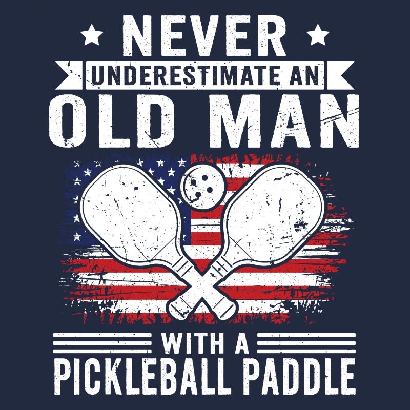 Never underestimate: Old man with pickleball