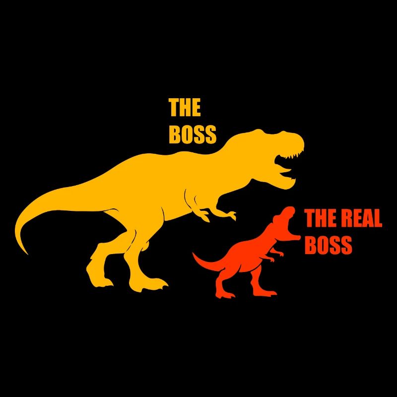Papa Sohn T-Rex Dinosaurier