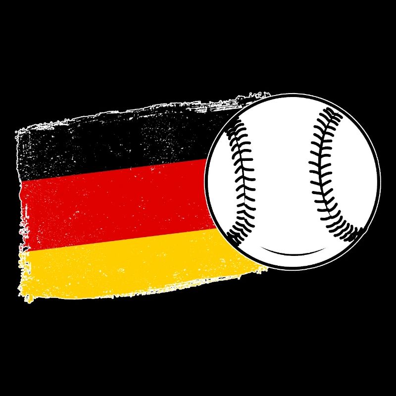Baseballspieler Deutsche Flagge Baseball