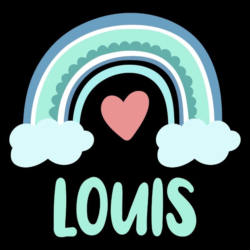 Louis Name Regenbogen Baby