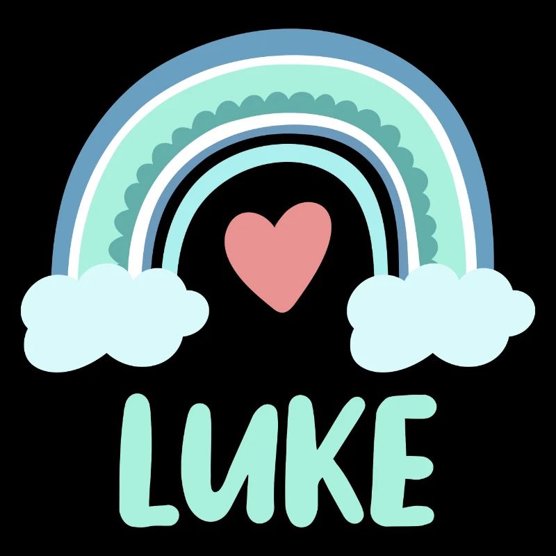 Luke Name Regenbogen Baby