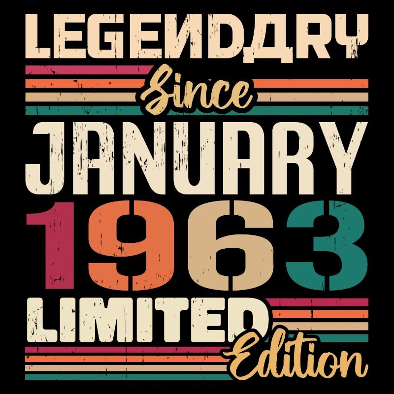 Birthday Gift Born in January 1963 - 1963