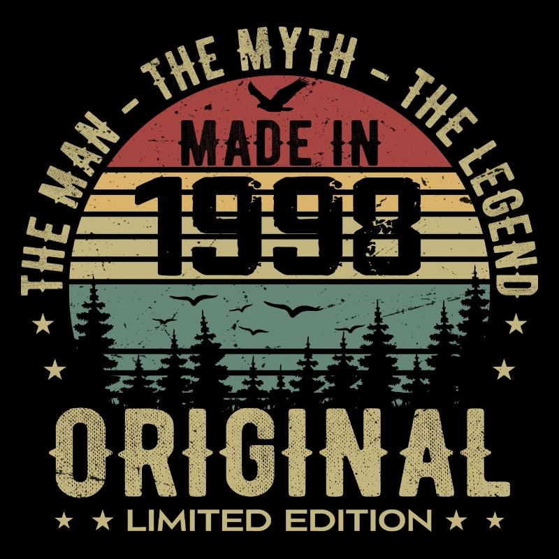 Original 1998 Retro 1998 Cadeau Anniversaire 1998