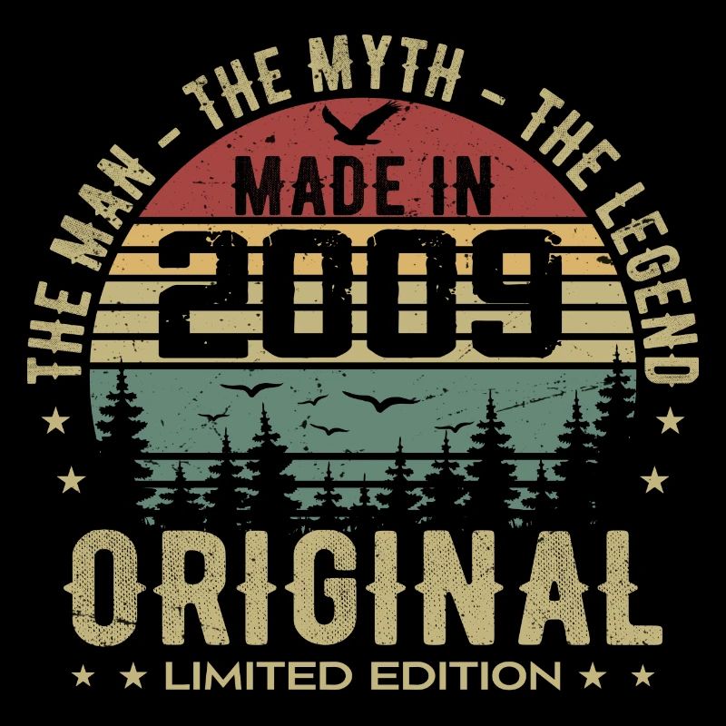 Original 2009 Retro 2009 Birthday Gift 2009
