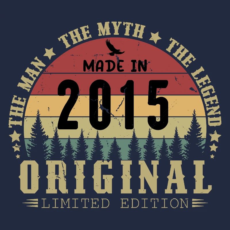2015 Vintage Born 2015 Vintage Geburtstagsgeschenk