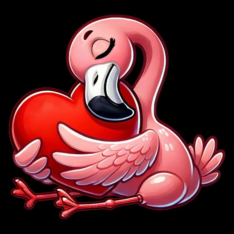 Flamingo Liebe Valentinstag Verliebte Romantik