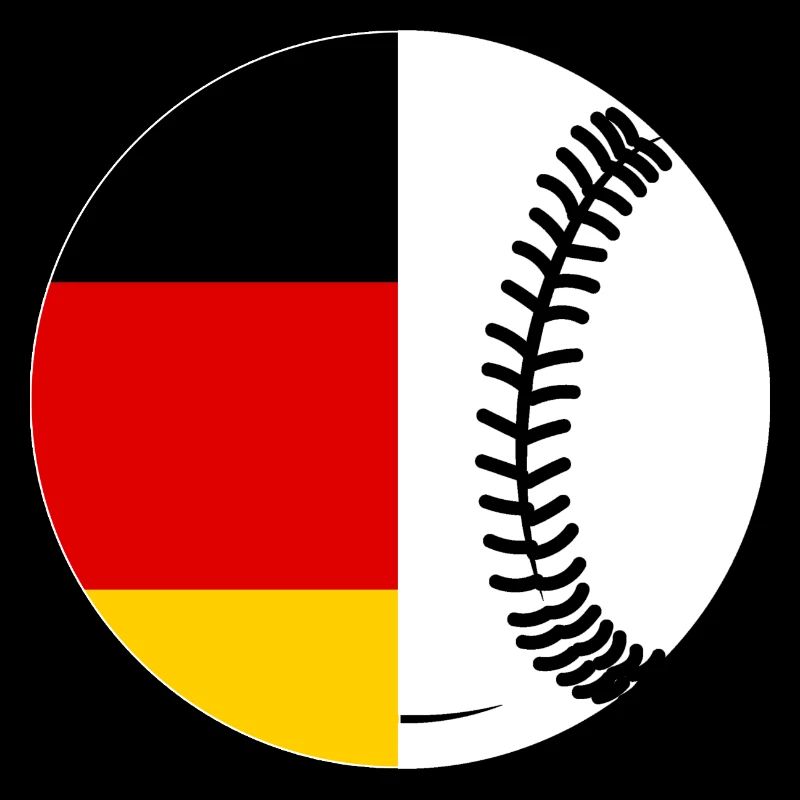 Baseball Player German Flag Baseball